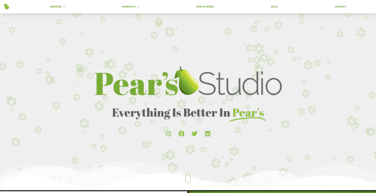 Pears Studio Website Design Development