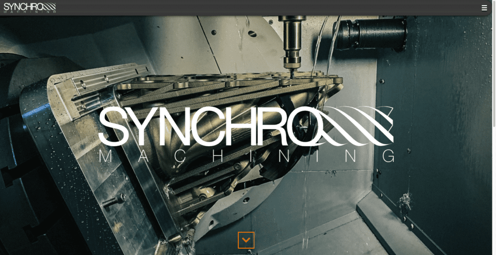 Synchro Machining Website Design Development