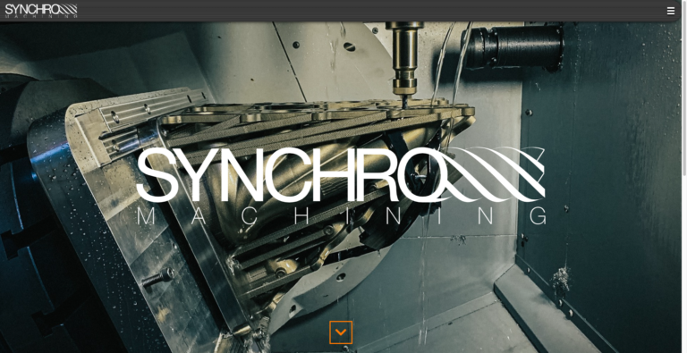 Synchro Machining Website Design Development